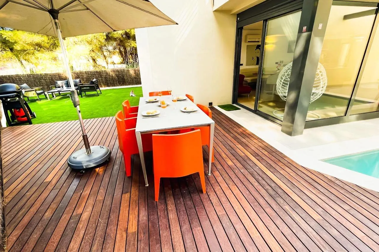Villa Pam Beach House Playa De Muro - 200M To Beach With Hot Tub 阿尔库迪亚