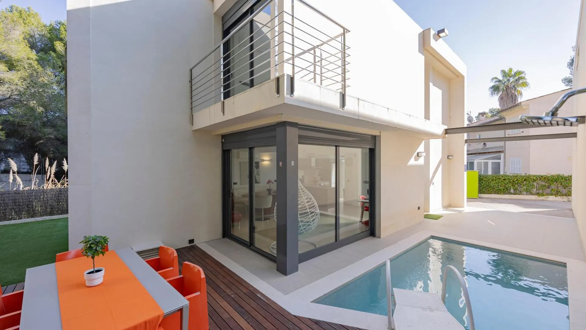 Villa Pam Beach House Playa De Muro - 200M To Beach With Hot Tub 阿尔库迪亚